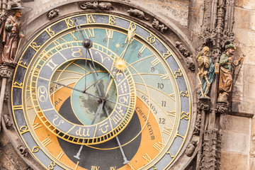Famous Astronomical Clock in Prague