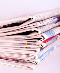 Pile of newspapers