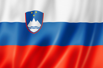 Slovenian flag - obrazy, fototapety, plakaty