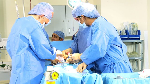 Doctors in Hospital Operating Room 