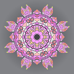 Oriental mandala motif. what is karma