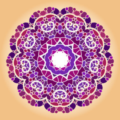 Oriental mandala motif