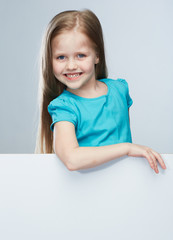  Child portrait in adult business style .