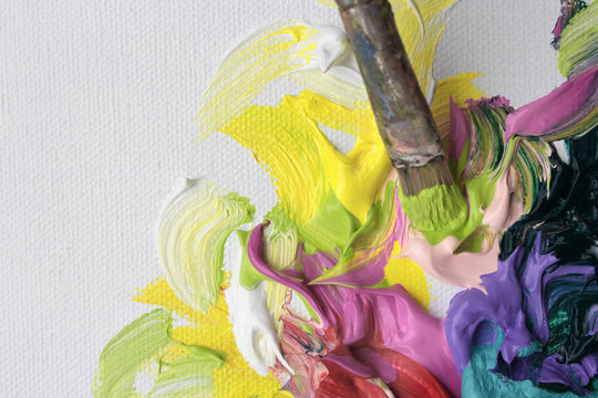 farben leinwand pinsel
