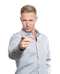 Portrait of confident handsome businessman.