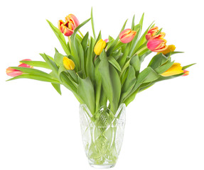 Vase with tulips