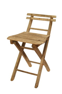Old Folding Wooden Chair