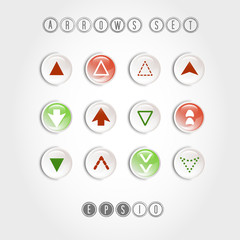 arrows buttons set 2