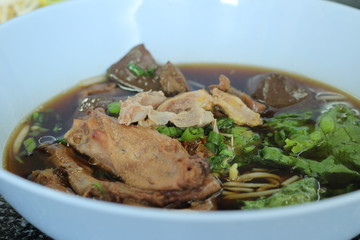 Duck noodle soup