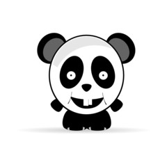 panda sweet and cute vector illustration