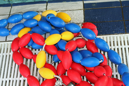 colored balls to be used in the pool during class with small chi