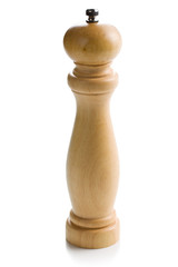 wooden pepper mill