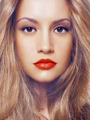 Fototapeta premium Beautiful woman with magnificent hair