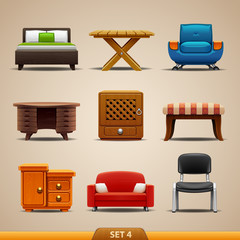 Furniture icons-set 4