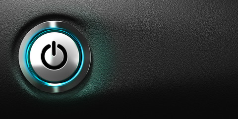 Computer Power Button, computing symbol.