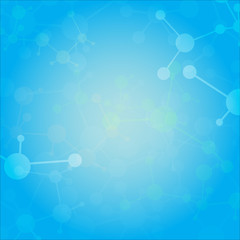 Abstract molecules medical background