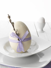 Easter Eggs With Ribbon