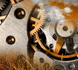 metal clock mechanism