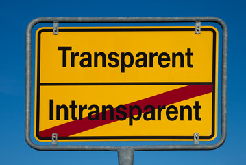 Wechselschild ohne Pfeil INTRANSPARENT - TRANSPARENT