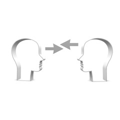 kopf, köpfe, austausch,