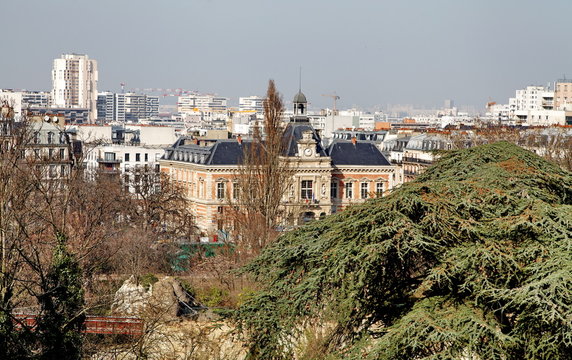 Mairie du XIX &egrave;me et parc, Paris