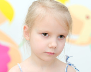Portrait of cute little blonde girl © M-Production