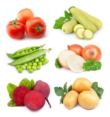 Set of vegetables