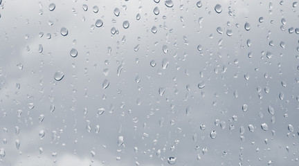 Rain drops on the window