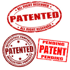 Set of patented stamps
