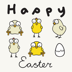Happy Easter greeting card