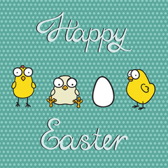 Happy Easter greeting card