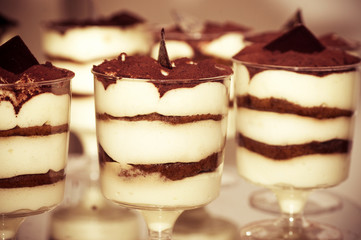 Small tasty cakes with stuffing