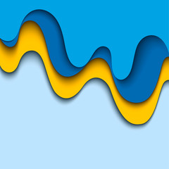 Abstract blue background. Wavy design