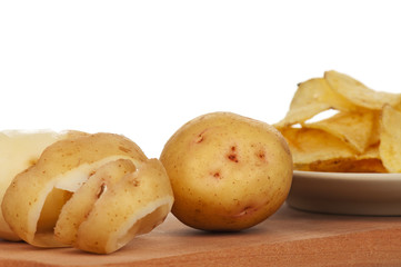 Peeled potato