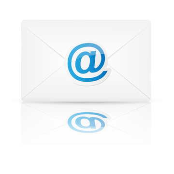 Envelope with email. Vector illustration.