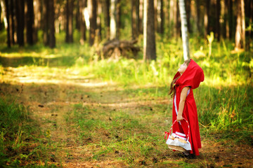 girl looking up. the fairy tale 