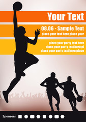 Obraz premium Flyer Basketball