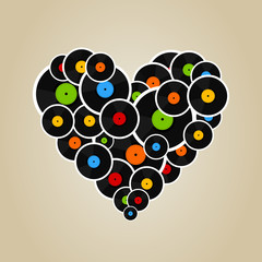 Vinyl heart