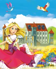 Photo sur Plexiglas Chateau La fée - Belle Manga Girl - illustration