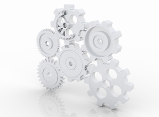 gear machinery and titanium concept