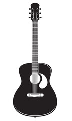 Naklejka premium acoustic guitar vector