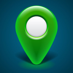 Map pointer icon. Vector