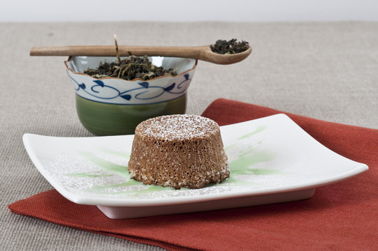 Chocolate Flan With Tea