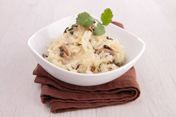 mushroom risotto