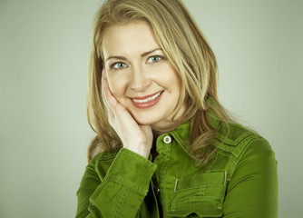 Fototapeta premium woman in green