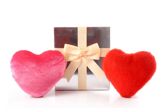 Hearts and gift