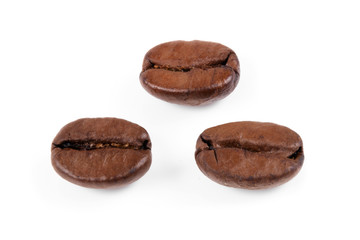 Three coffee beans