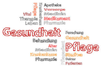 Obraz premium Pflege Gesundheit