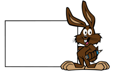 Obraz premium Easter bunny character
