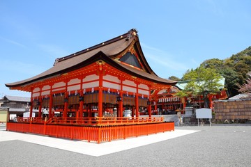 Fototapeta premium Inari shrine in Kyoto Prefecture, Japan